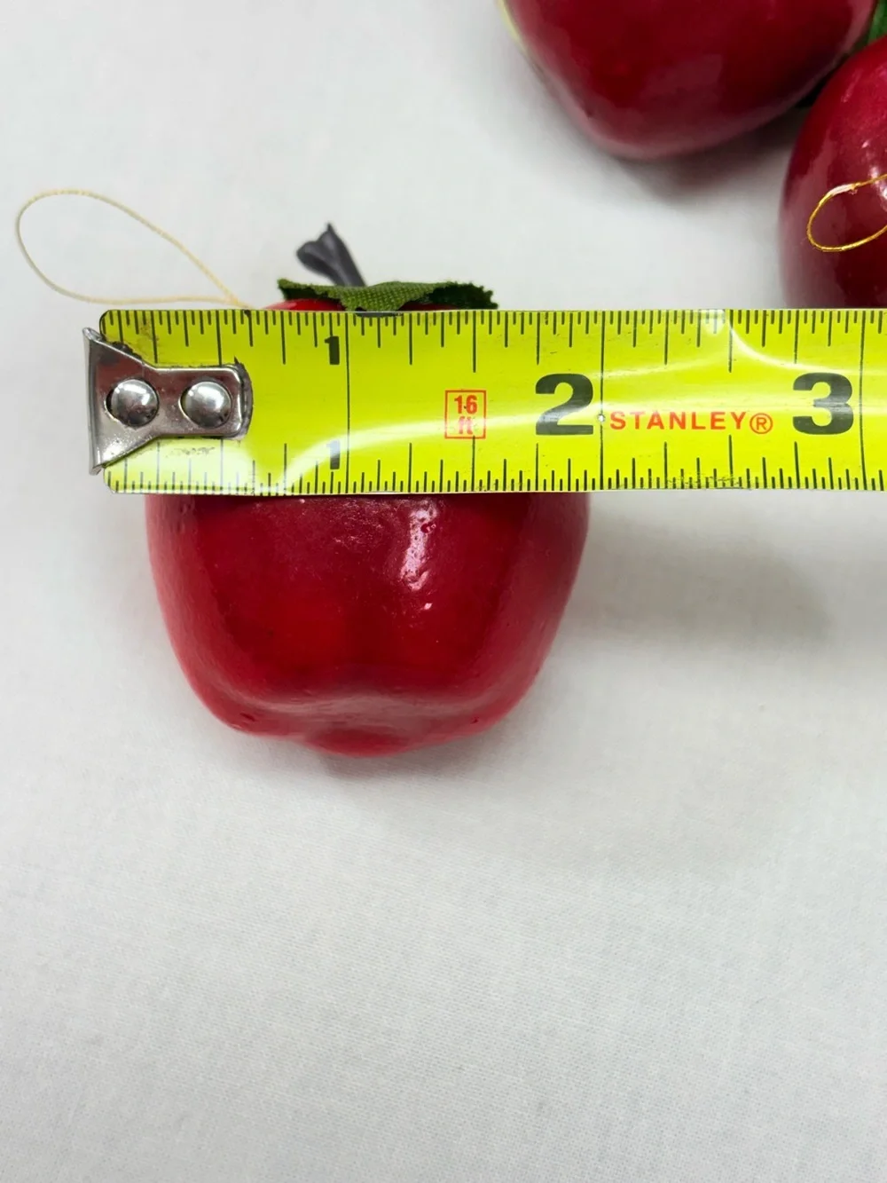 Vintage Red Apple Holiday Craft Ornaments - Lot of 16